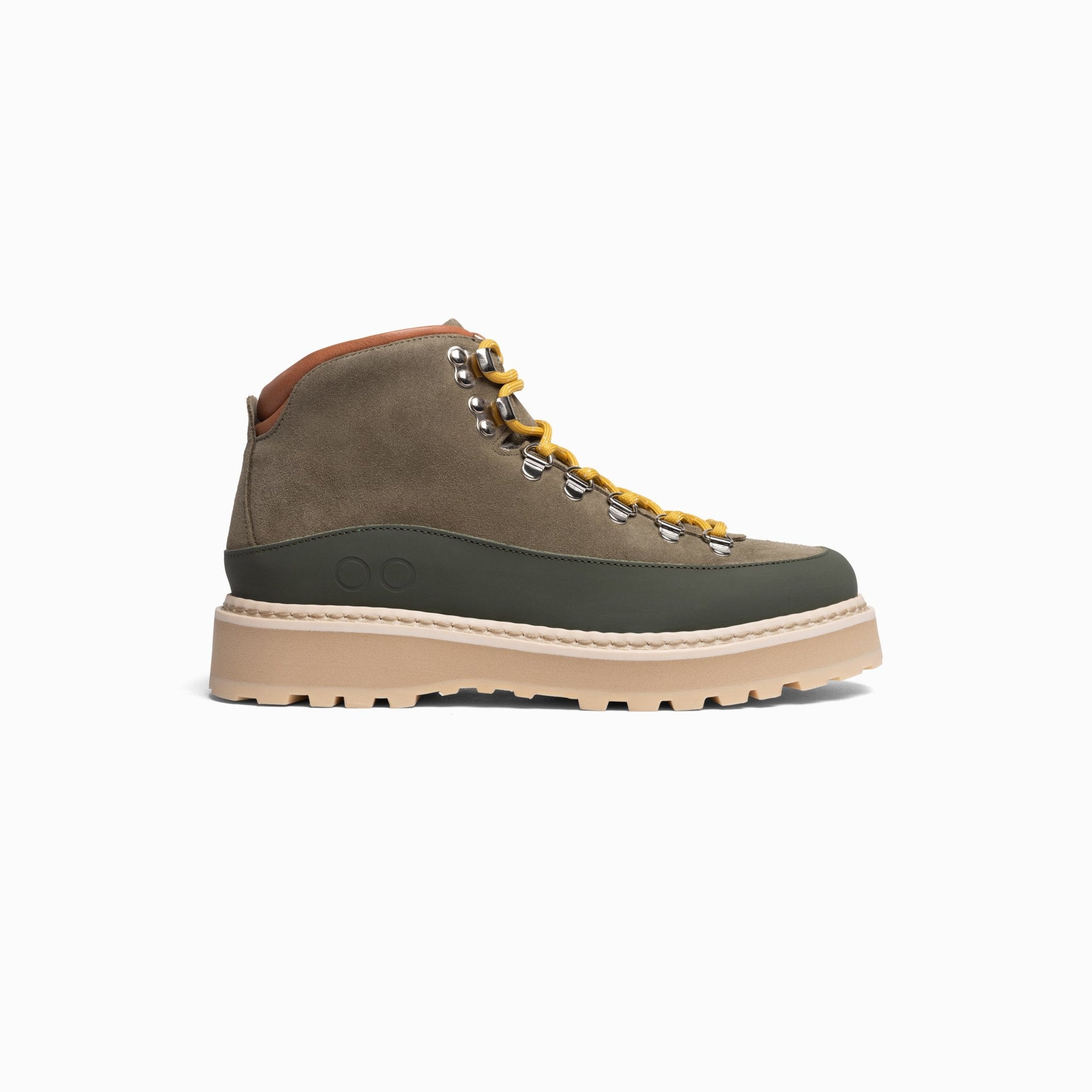 HIKING CORE CAP GRAINED COW LEATHER SHEARLING LINED M - MILITARY