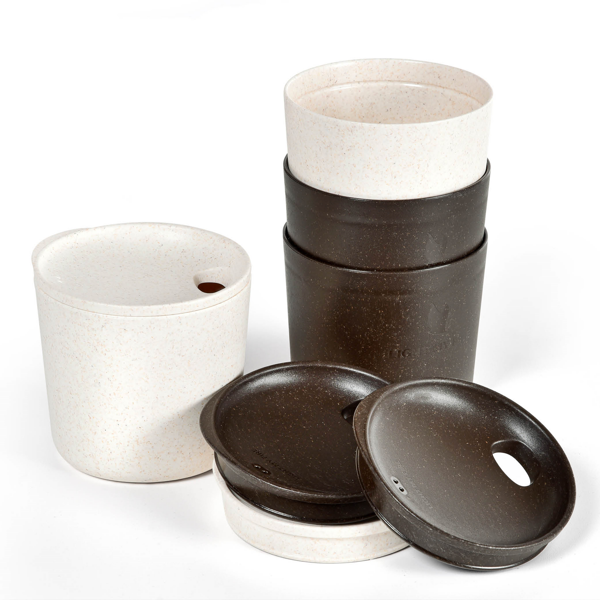 MYCUP N LID SHORT 4 PACK - COCOA / CREAM