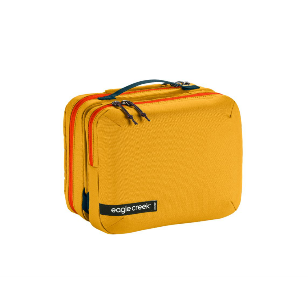 PACK-IT REVEAL TRIFOLD TOILETRY KIT - SAHARA YELLOW